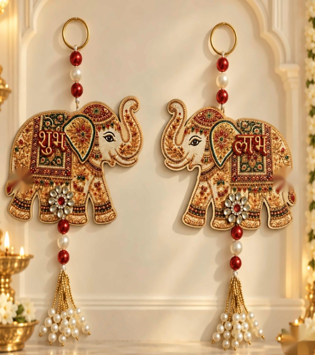 Shubh Labh elephant hanging